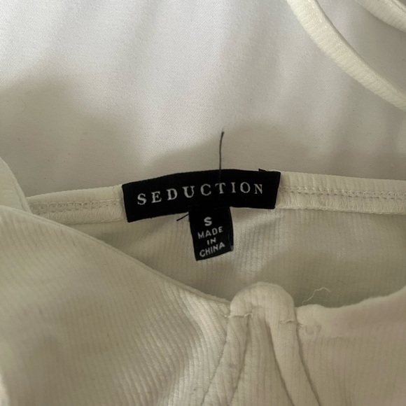 LIKE NEW!! White Bra Top - Picture 2 of 2